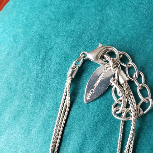 2/10$ Coldwater Creek missing one stone silver tone and purple necklace - Picture 6 of 7